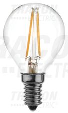 COG LED gömb fényforrás, átlátszó 230 VAC, E14, 2 W, 2